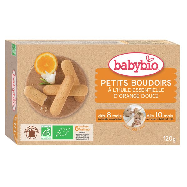 Babybio Petits Boudoirs A L Huile Essentielle D Orange Douce 1g Bio Pour Bebes