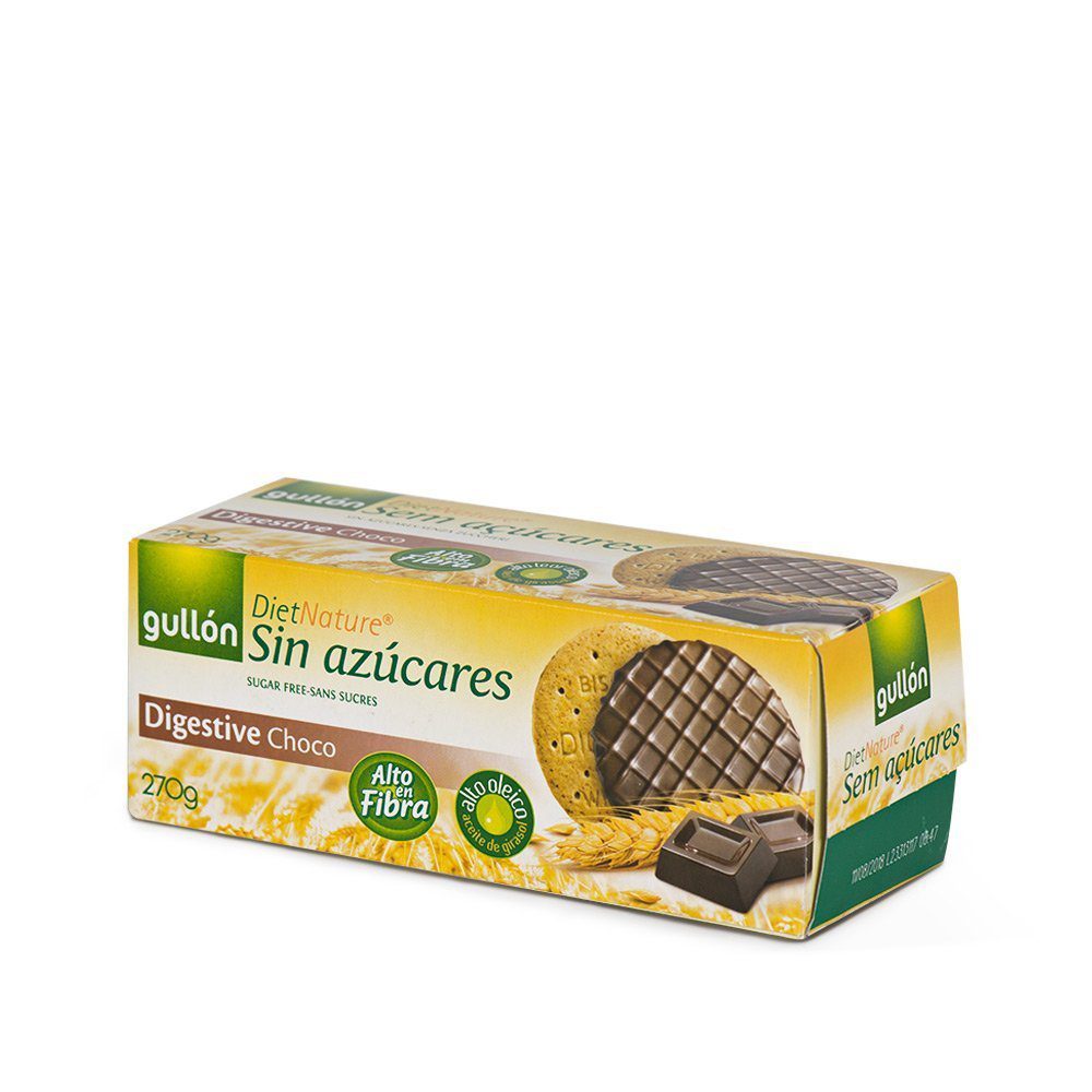 Gullon Biscuit Enrobe De Chocolat Noir Sans Sucres 270g Bio Pour Bebes