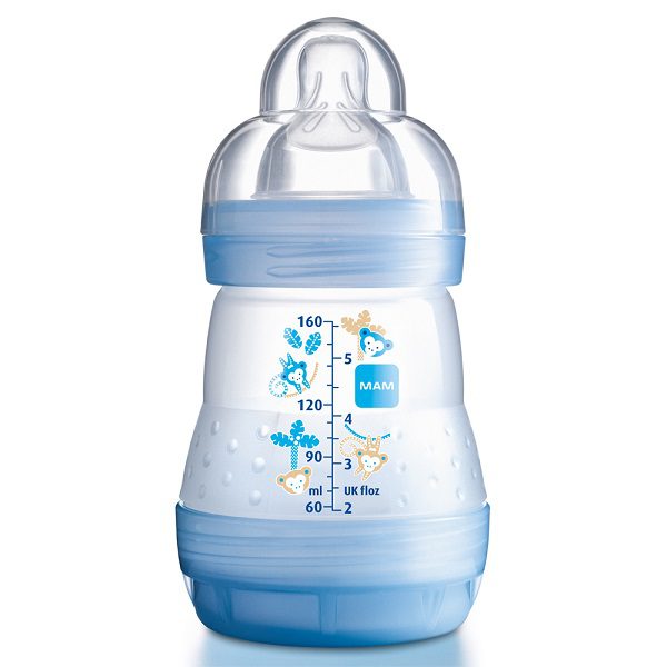 MAM EASY START BIBERON ANTI COLIQUE 160ML SANS BPA COULEUR AU CHOIX - Bio  Pour Bébés